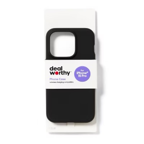Target Other - Deal Worthy Black Slim Phone Case for iPhone 15 Pro